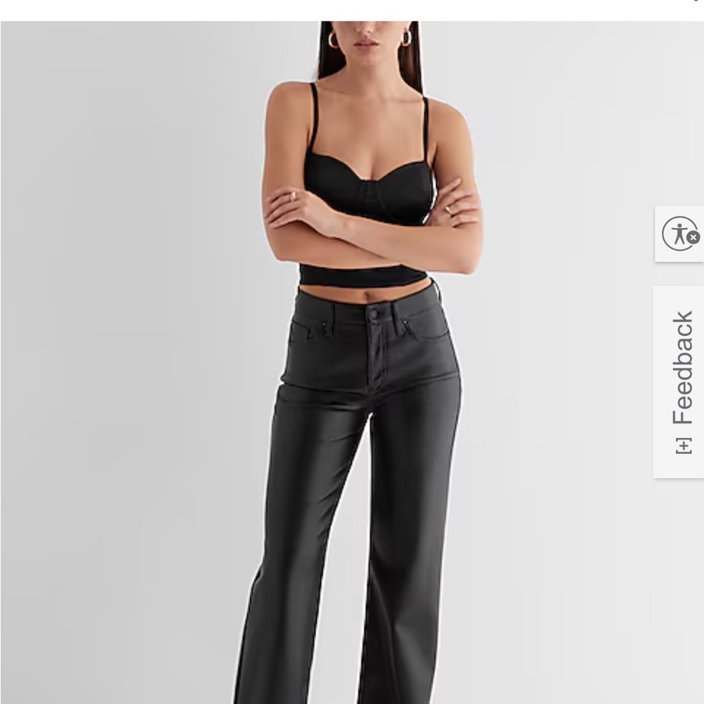 Express 90’s Slim super high-rise Black Pants